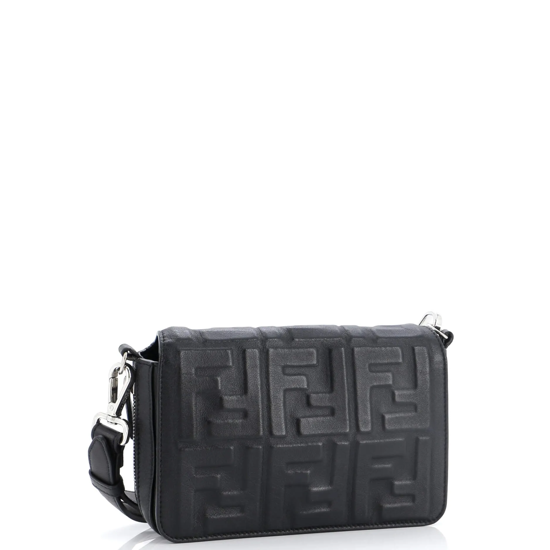 Expandable Flap Bag Zucca Embossed Leather