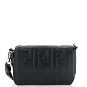 Expandable Flap Bag Zucca Embossed Leather