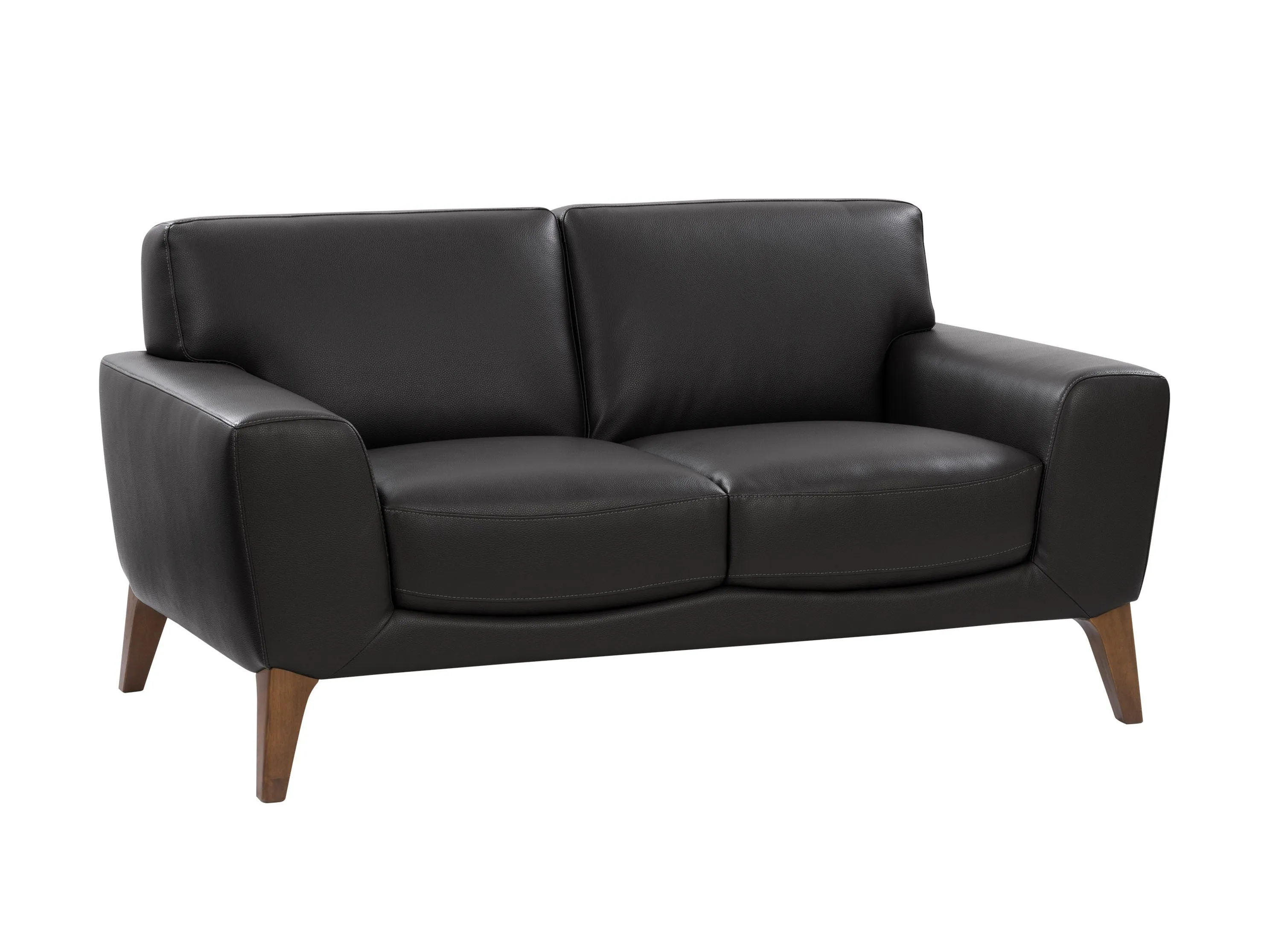 Faux Leather Loveseat