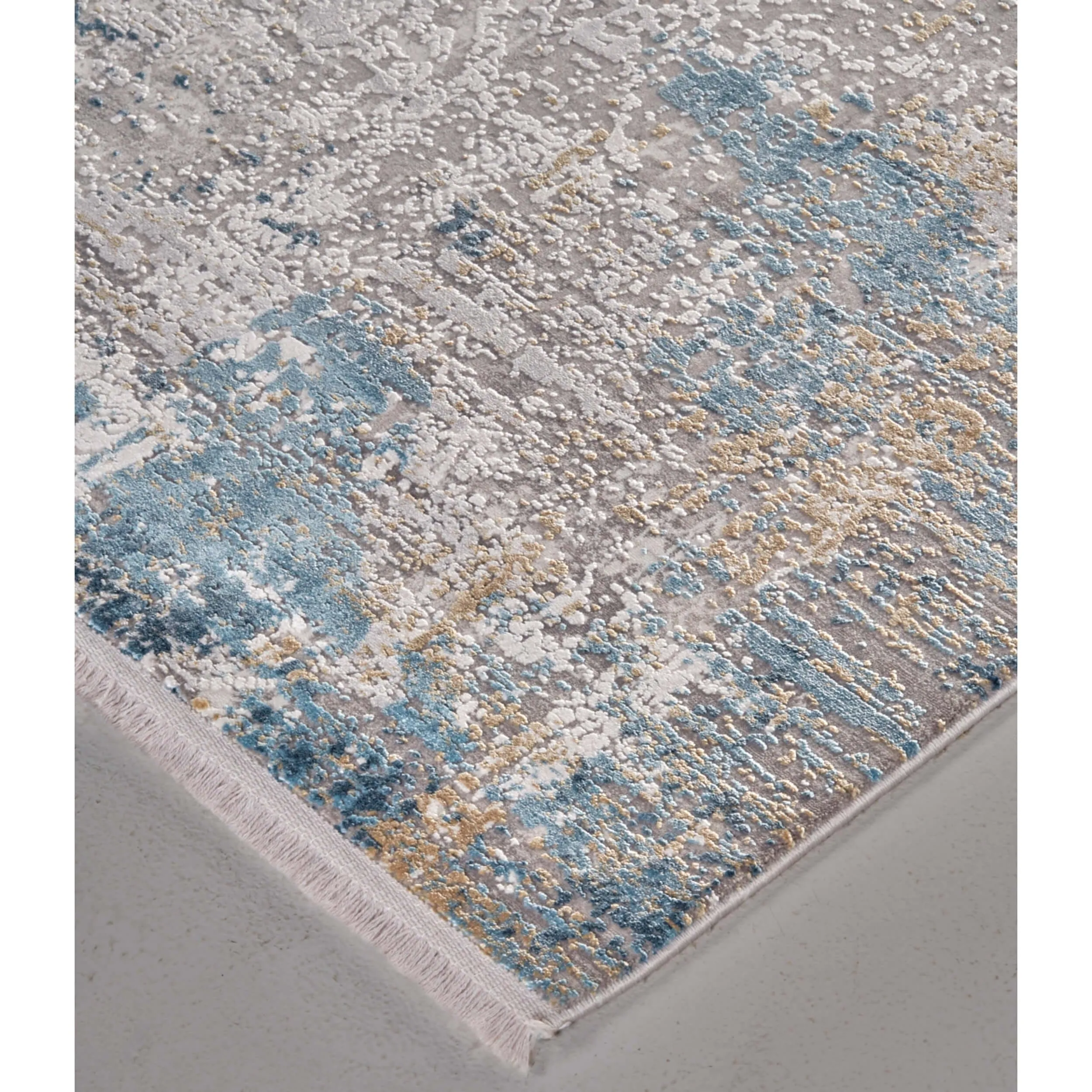 Feizy Rug Cadiz 3889F, Ivory/Blue