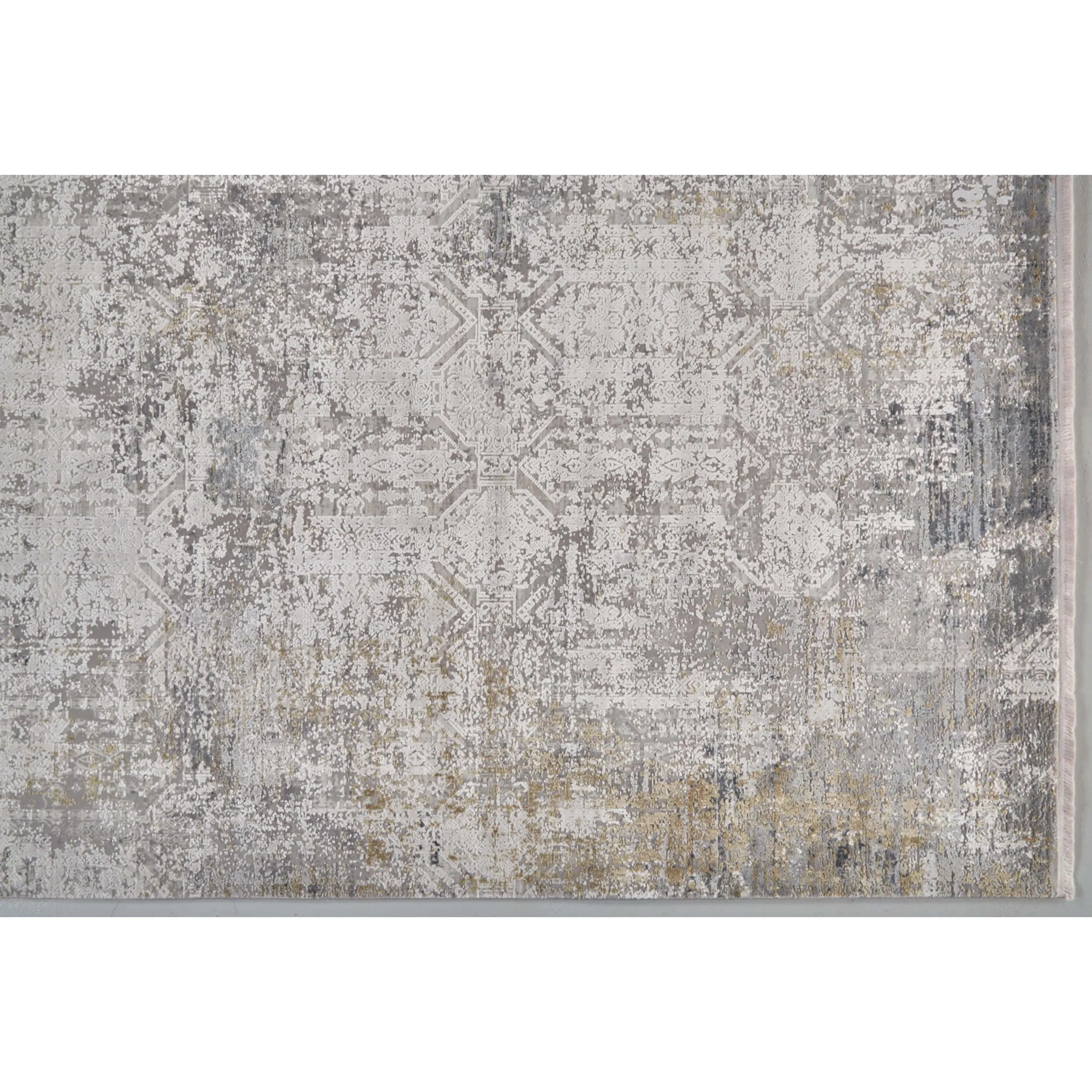 Feizy Rug Cadiz 3892F, Light Gray/Ivory