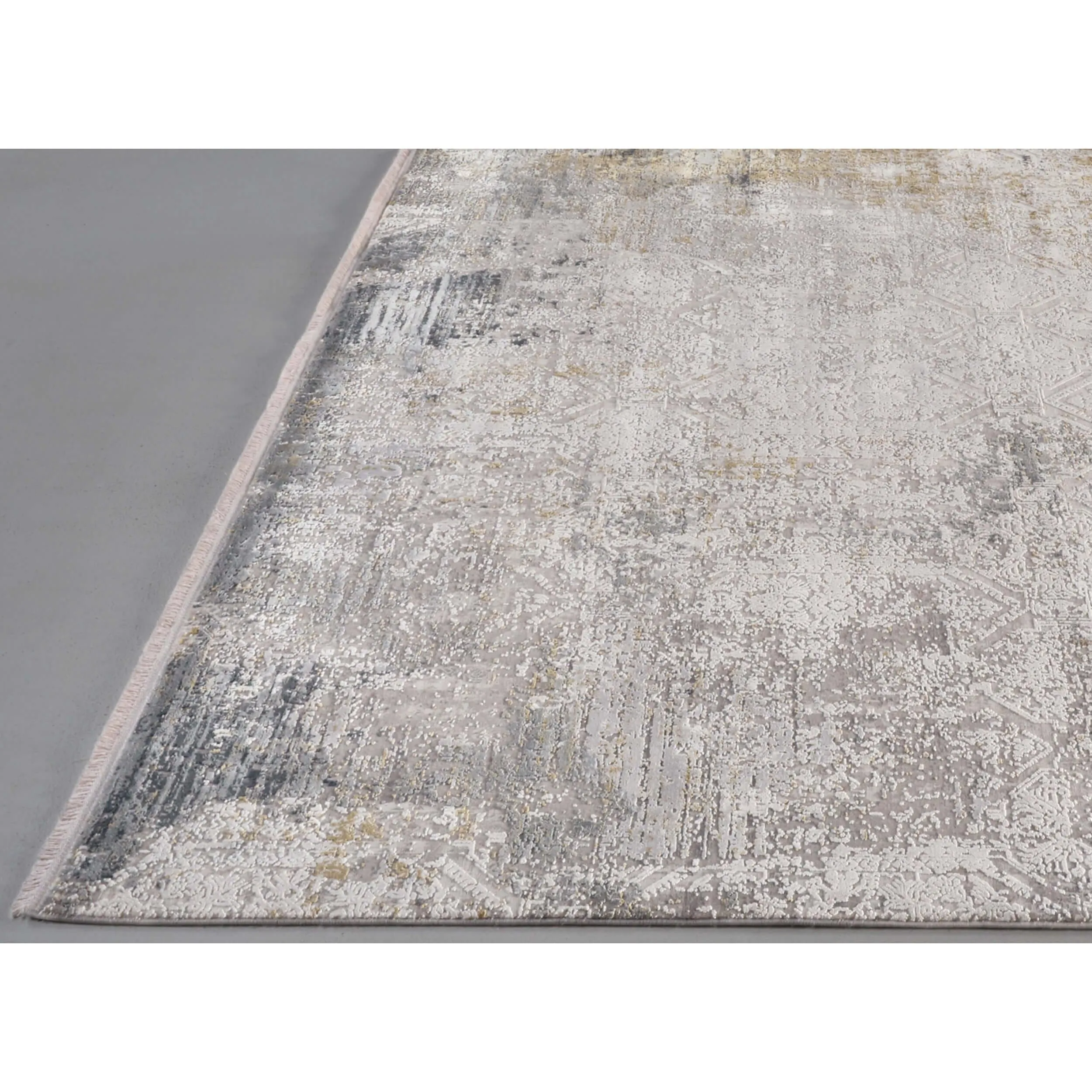 Feizy Rug Cadiz 3892F, Light Gray/Ivory