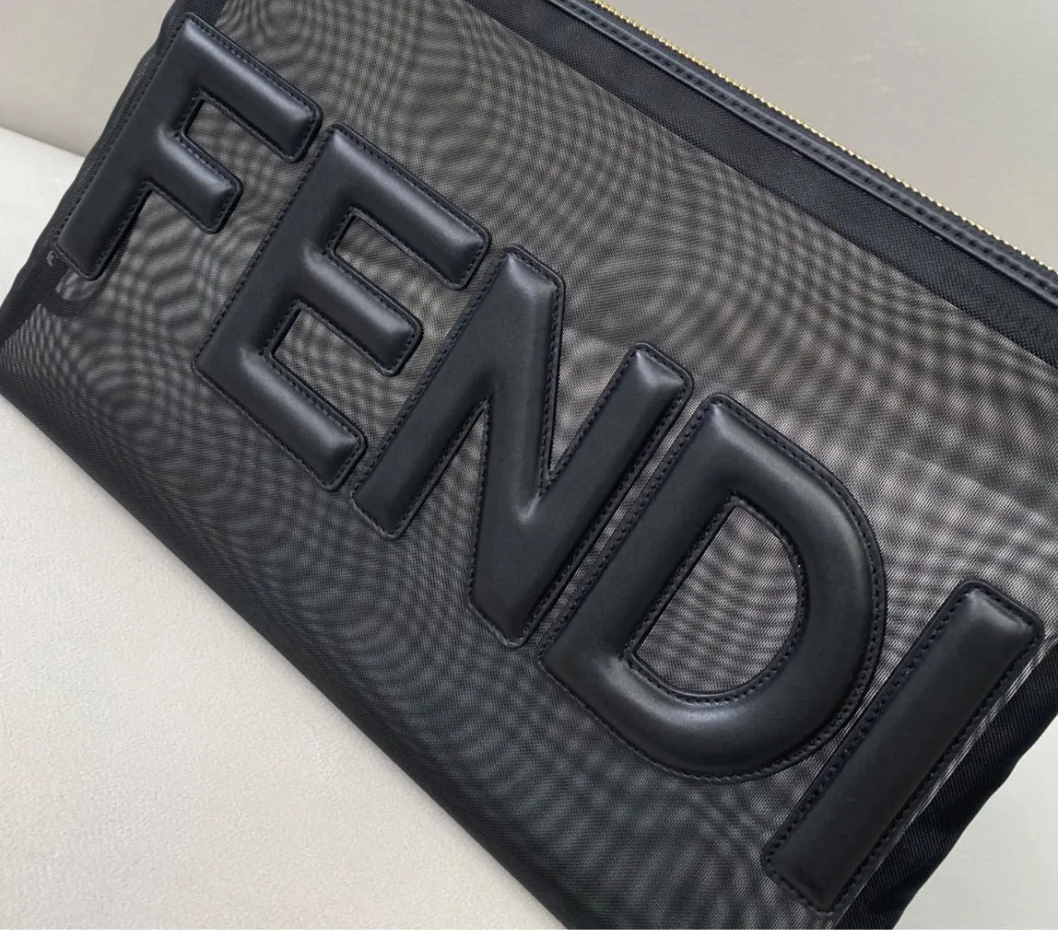 Fendi transparent wrist bag