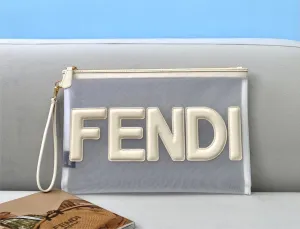 Fendi transparent wrist bag