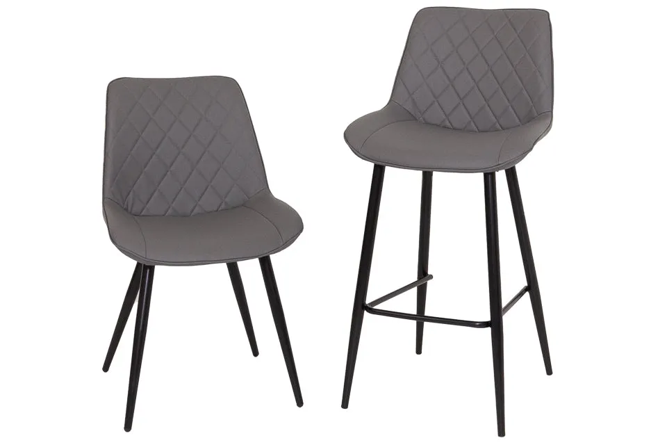 Finley - Grey Faux Leather Dining Chair