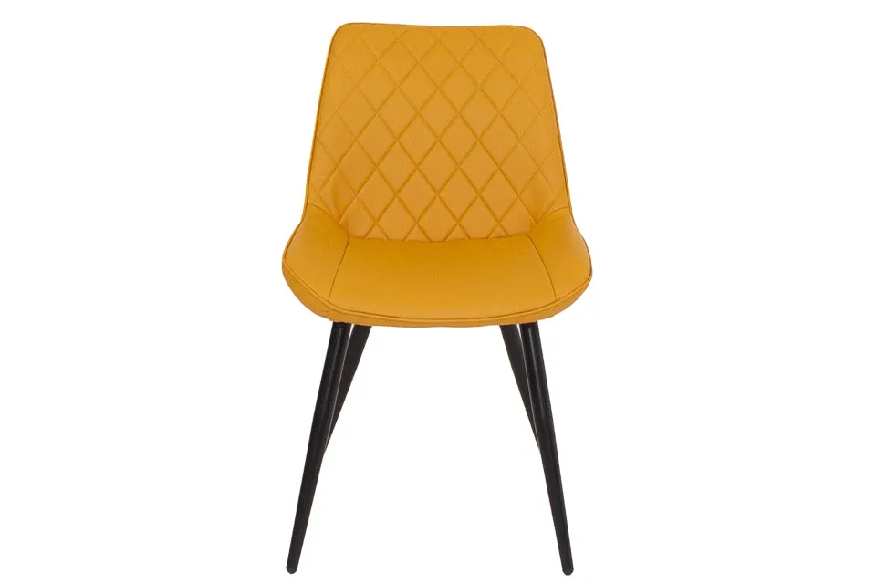 Finley - Yellow Faux Leather Dining Chair