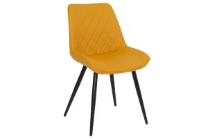 Finley - Yellow Faux Leather Dining Chair