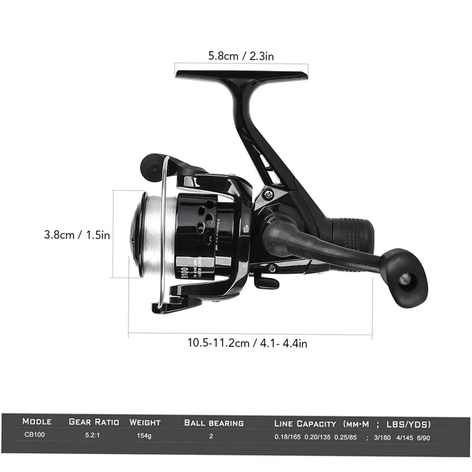 Fishing Rod Reel Combo Full Kit 1.5m Telescopic Fishing Rod Spinning Reel Set with Hooks Soft Lures Barrel Swivels Storage Bag