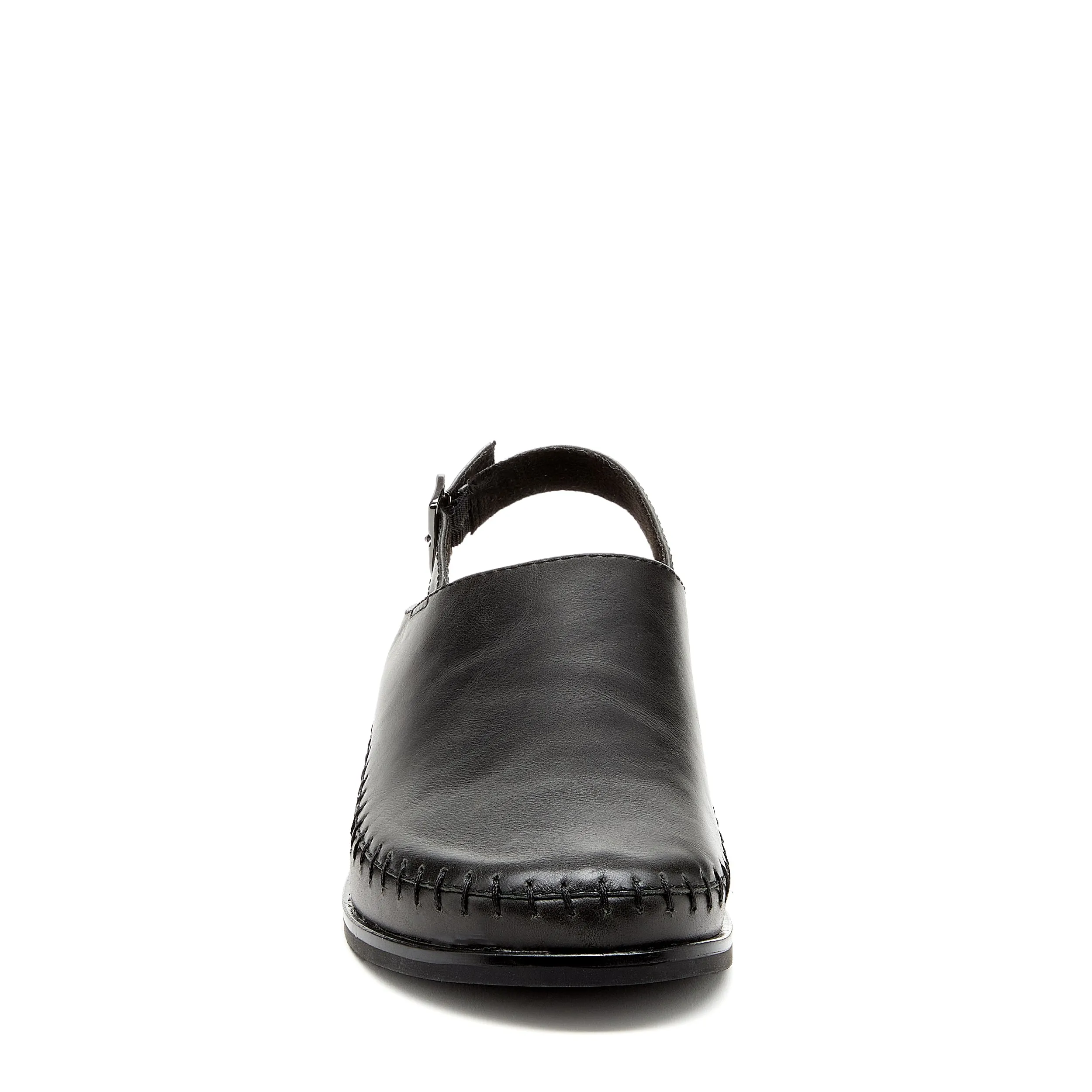 Freddy Black Faux Fur Slingback Clogs