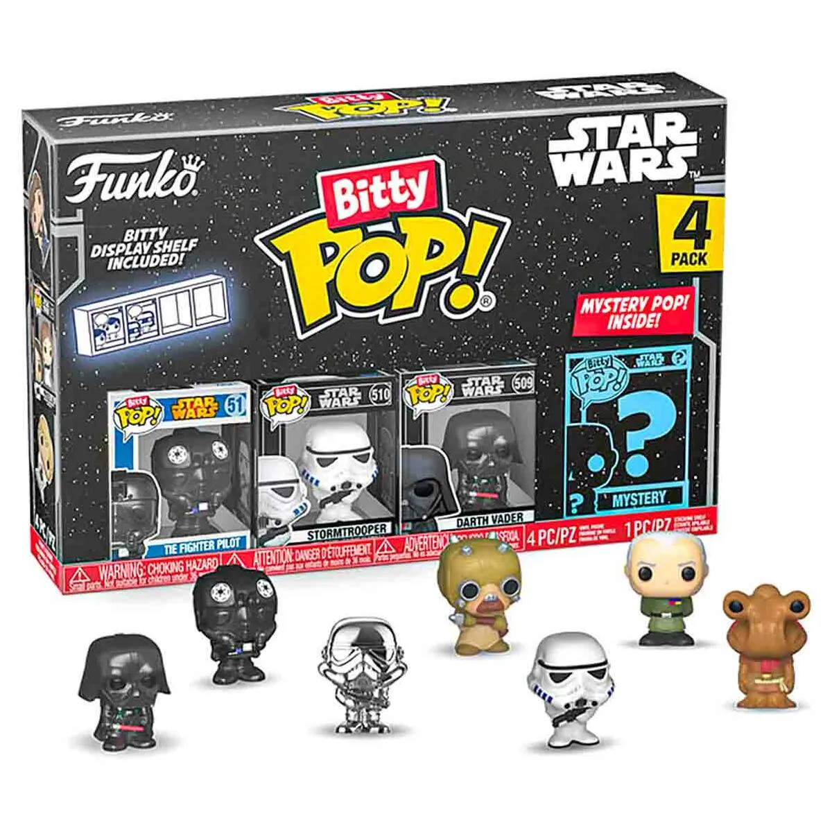 Funko Bitty Pop! Star Wars Mini Figures Series 4  (4 Pack)