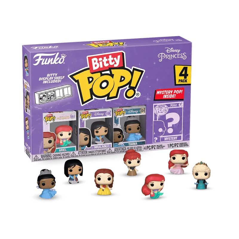 Funko - Disney Princess Ariel Funko Bitty Pop! Mini-Figure 4-Pack