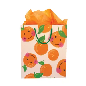 Gift Bag Medium - Smiley Orange