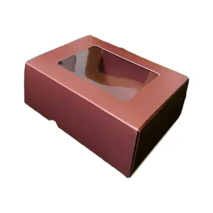 Gift Biscuit Paper Patisserie Slide Box 14x10x5.2cm