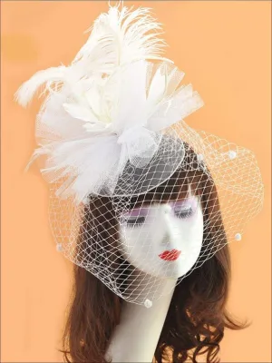 Girls Real Diva Feather Fascinator