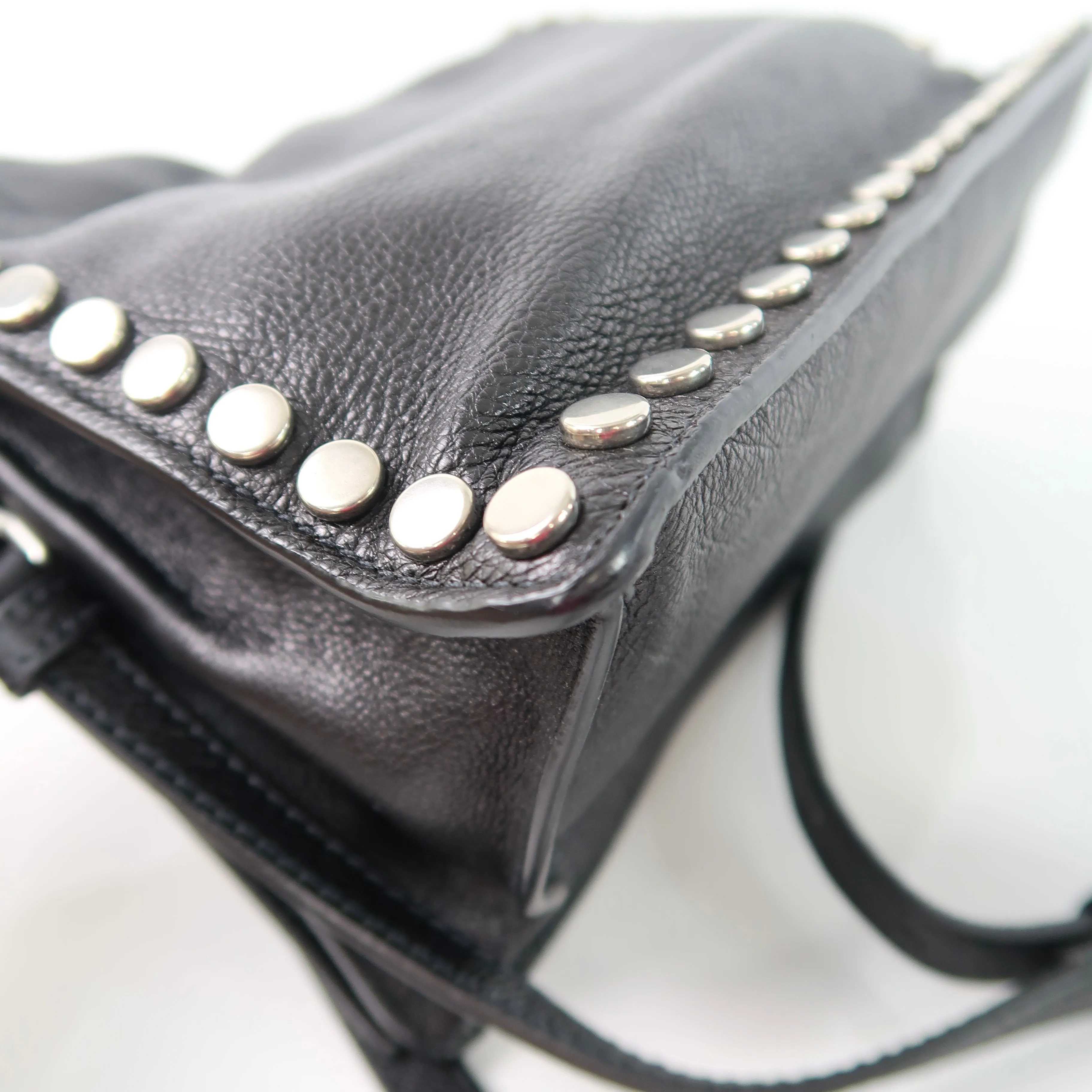 Glace Studded Etiquette Flap Bag