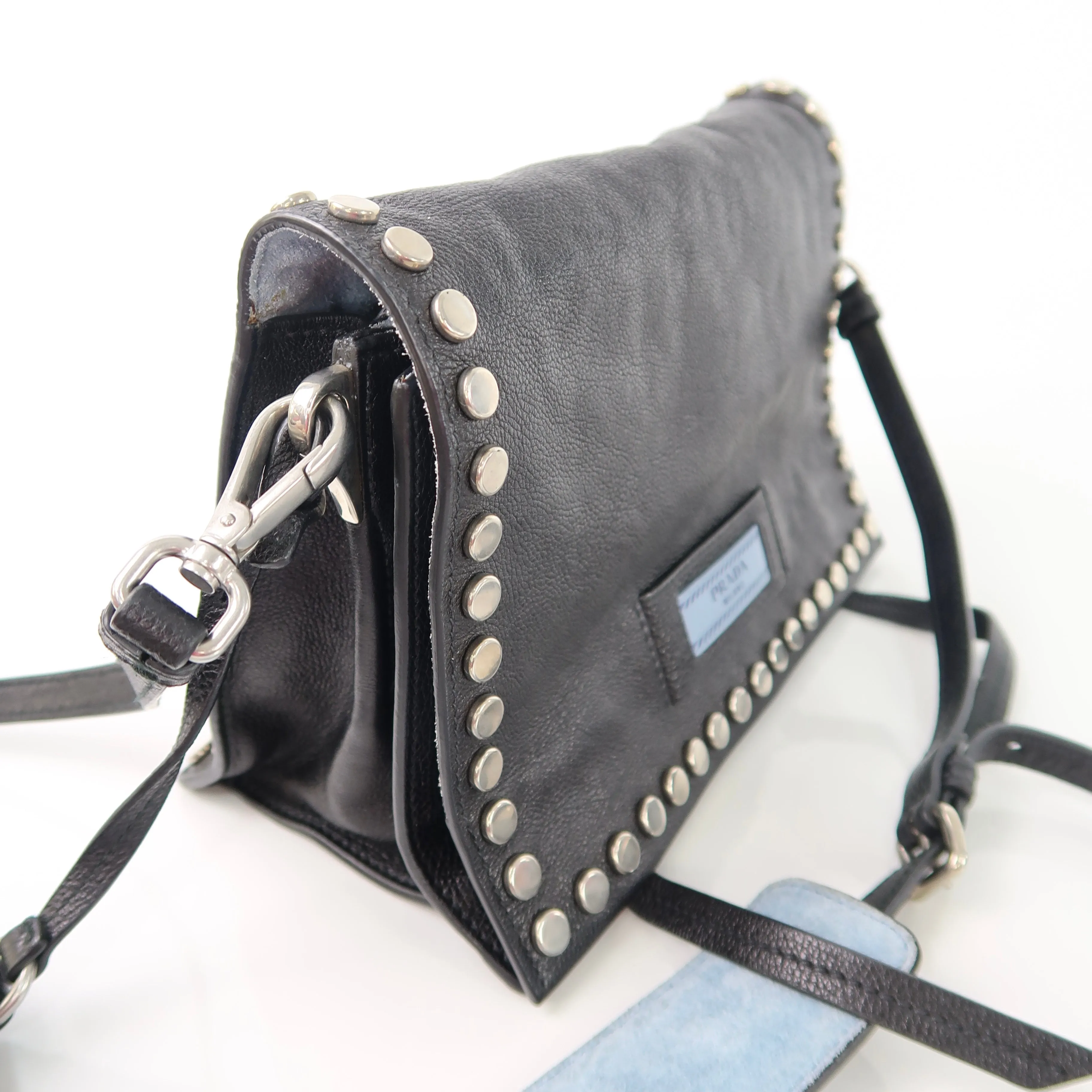 Glace Studded Etiquette Flap Bag