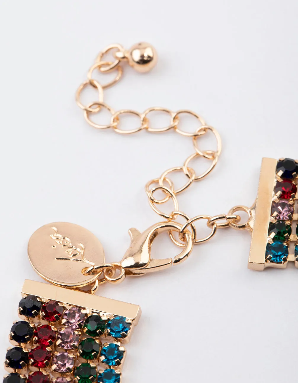 Gold Multi-Row Cupchain Bracelet