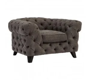 Grey Fabric Armchair