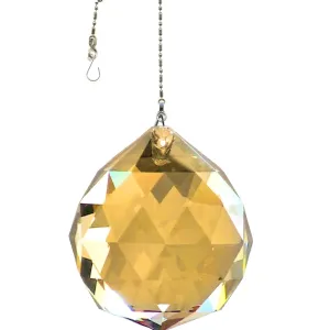 Hanging Crystal Gold Magnificent Crystal 50mm Crystal Ball Prism