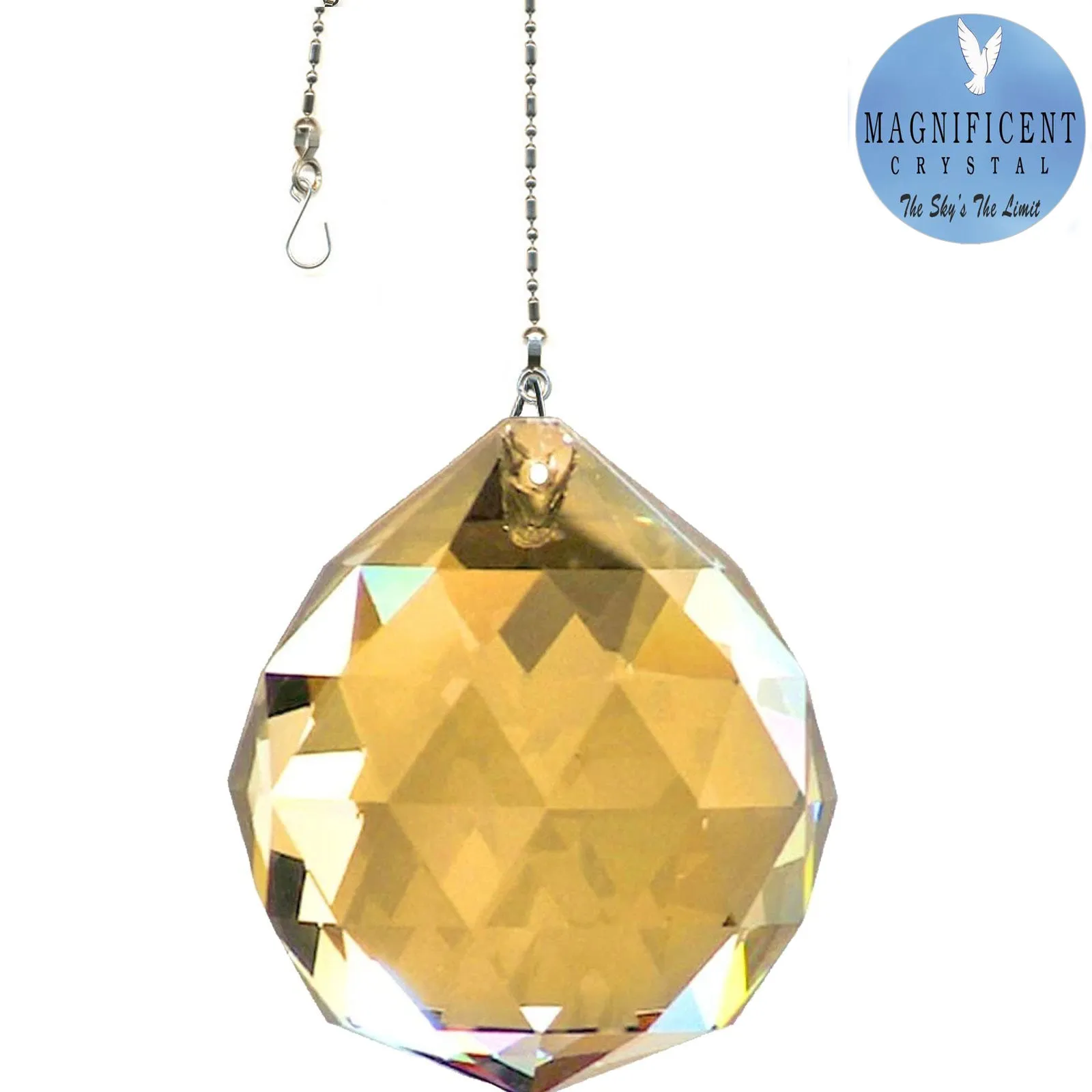 Hanging Crystal Gold Magnificent Crystal 50mm Crystal Ball Prism