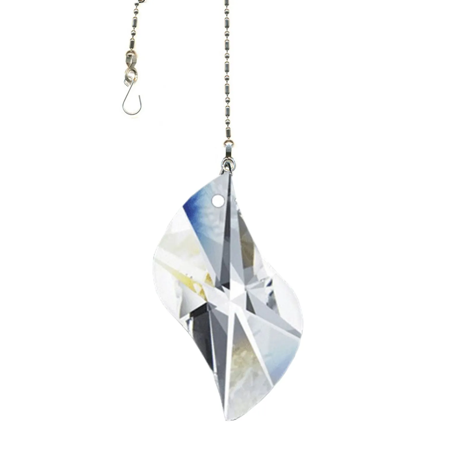 Hanging Crystal Suncatcher 3.5-in Magnificent Crystal Clear Pendent Prism