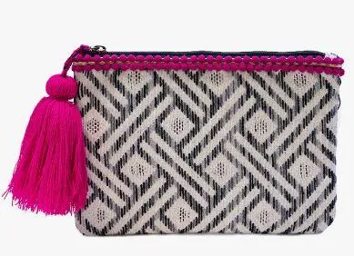 Ikat Handcrafted Clutch/Cosmetic Bag