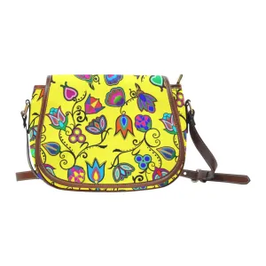 Indigenous Paisley - Yellow Saddle Bag/Large