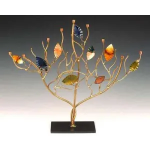 Infinity Art in Metal Branches of Brilliance Menorah