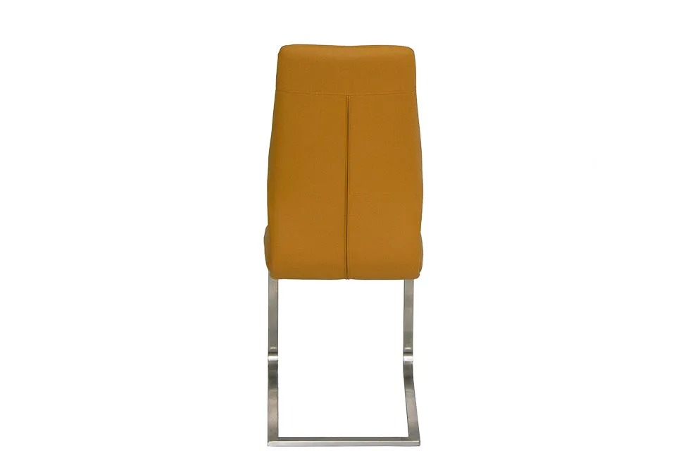 Jason - Yellow Faux Leather Dining Chair