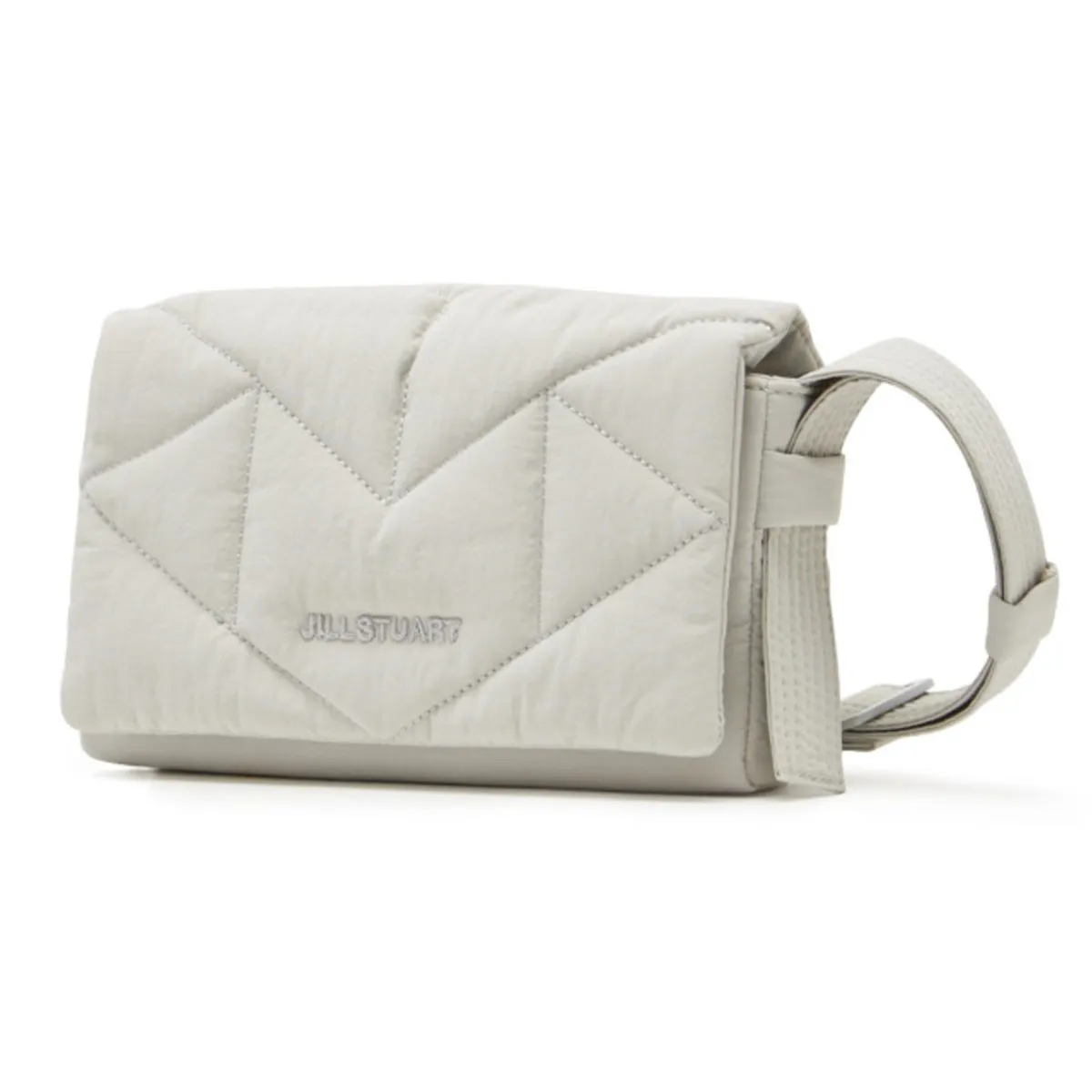 JILLSTUART Rosella Padding Gray Small Shoulder Crossbody Bag Lightweight nylon fabric material/ from Seoul, Korea