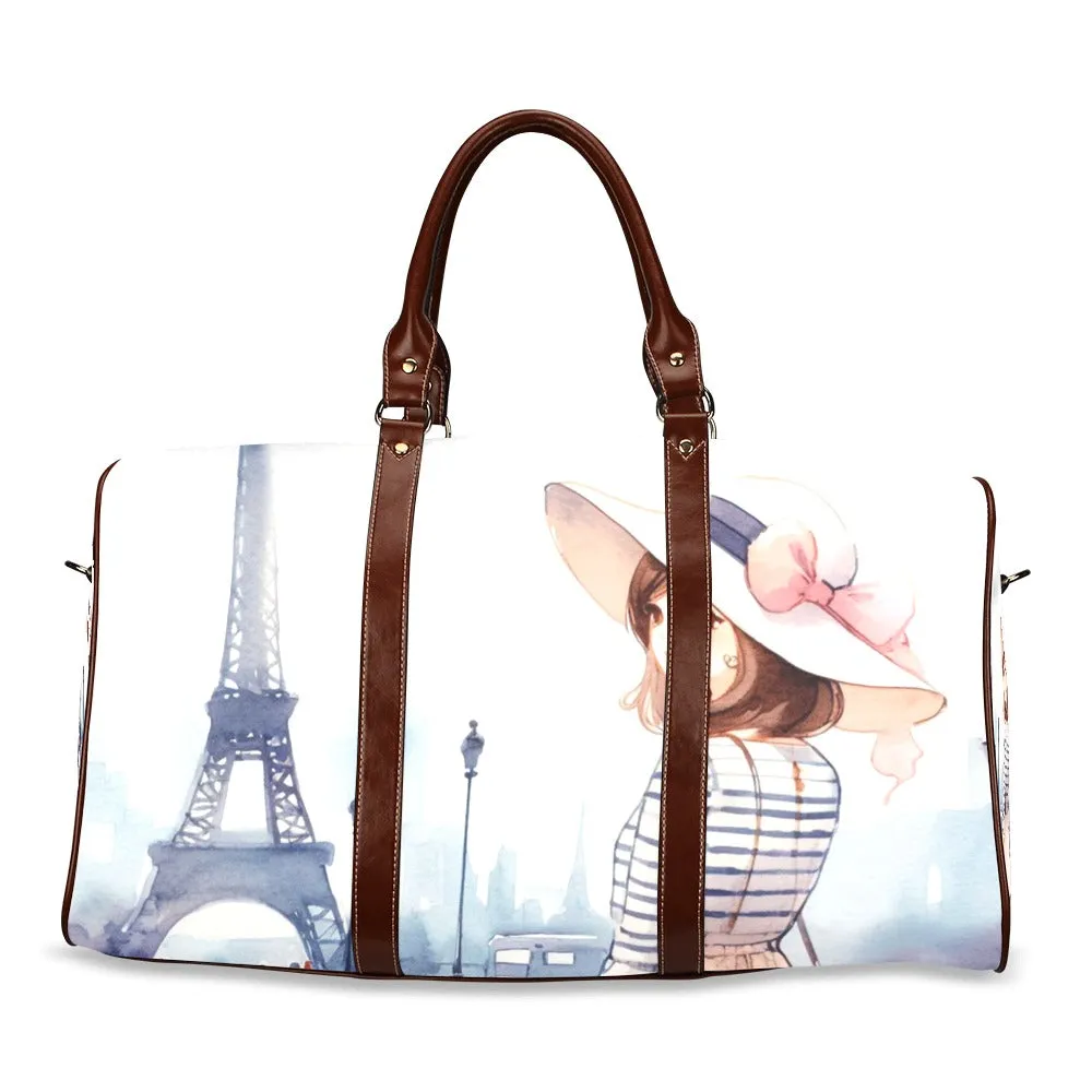 Just a Girl Who Loves Travelling Girl 5 Waterproof Travel Bag/Small (Model 1639)