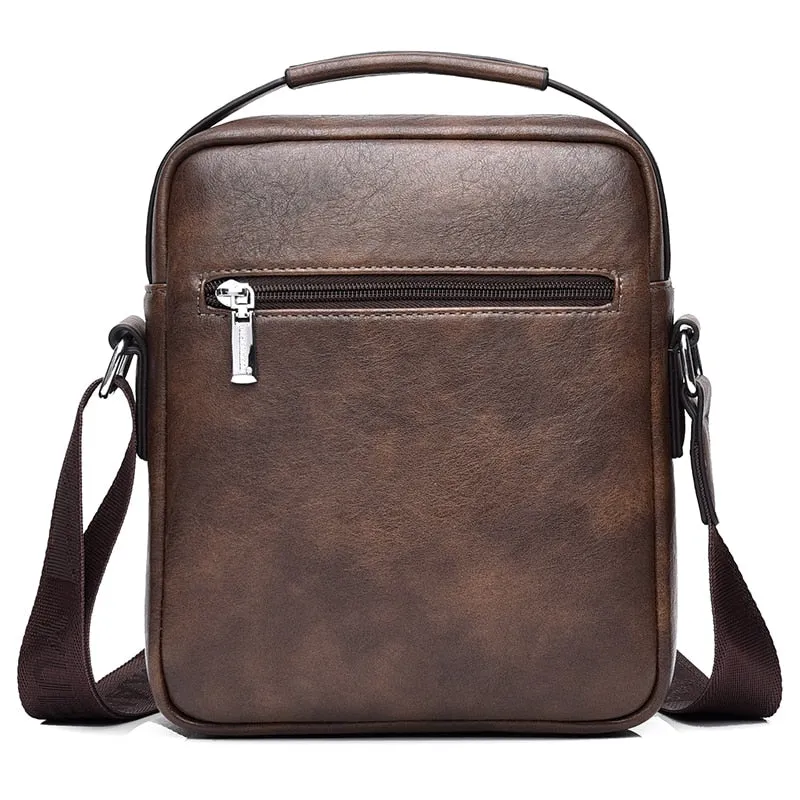 Kangaroo Luxury Brand Men's Shoulder Bag / Vintage Messenger Bag / Leather Men Handbag / Split Leather Crossbody Bags