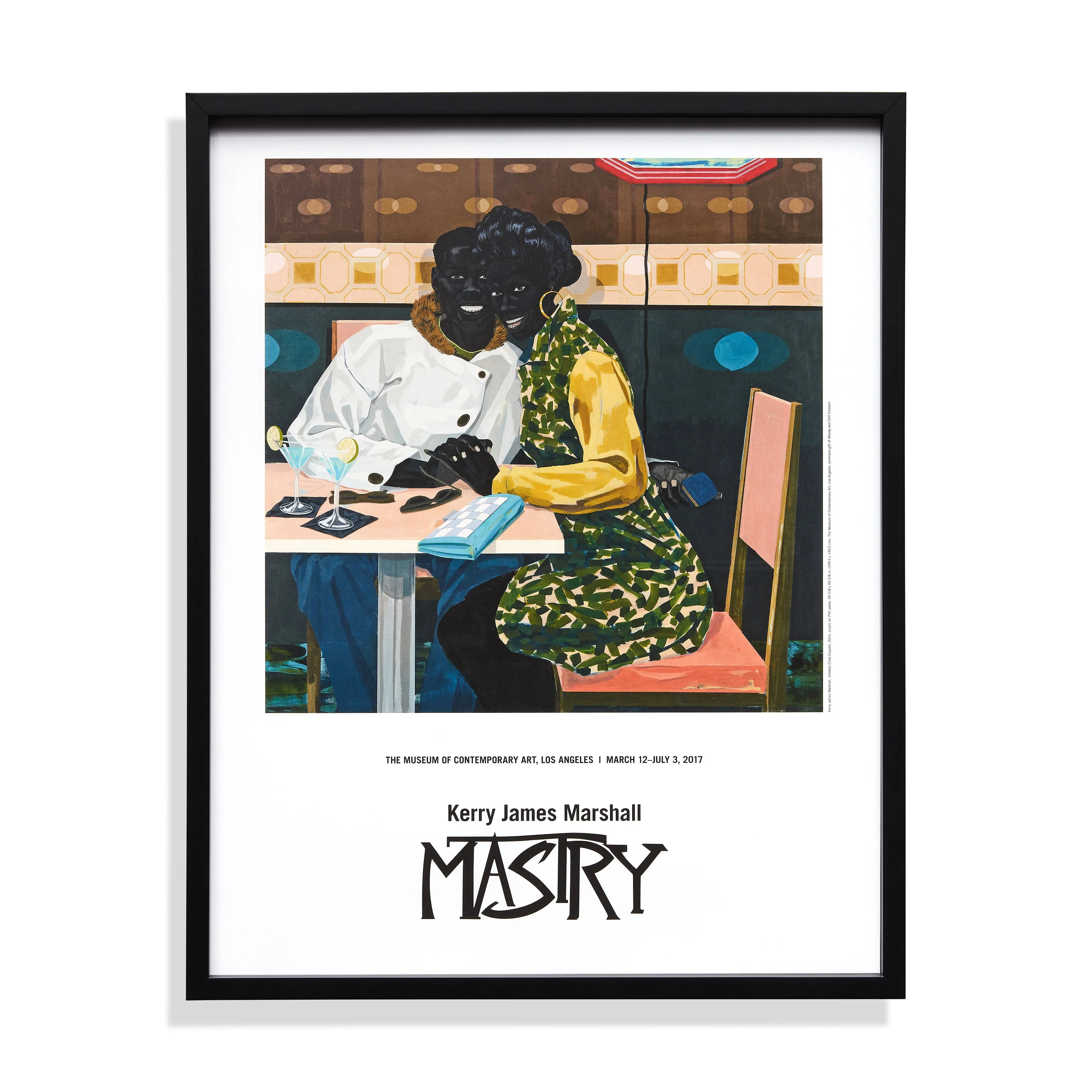 Kerry James Marshall Untitled (Club Couple 2014) Framed Poster