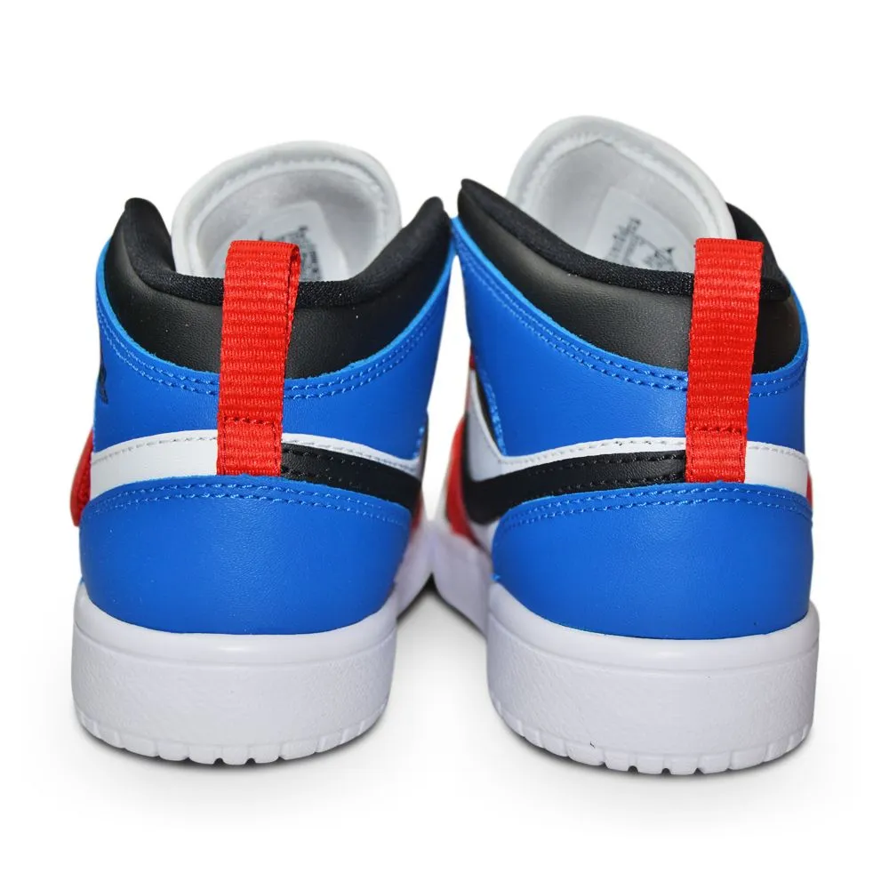 Kids Nike Sky Jordan 1 (PS) - BQ7197 104 - White Black University Red