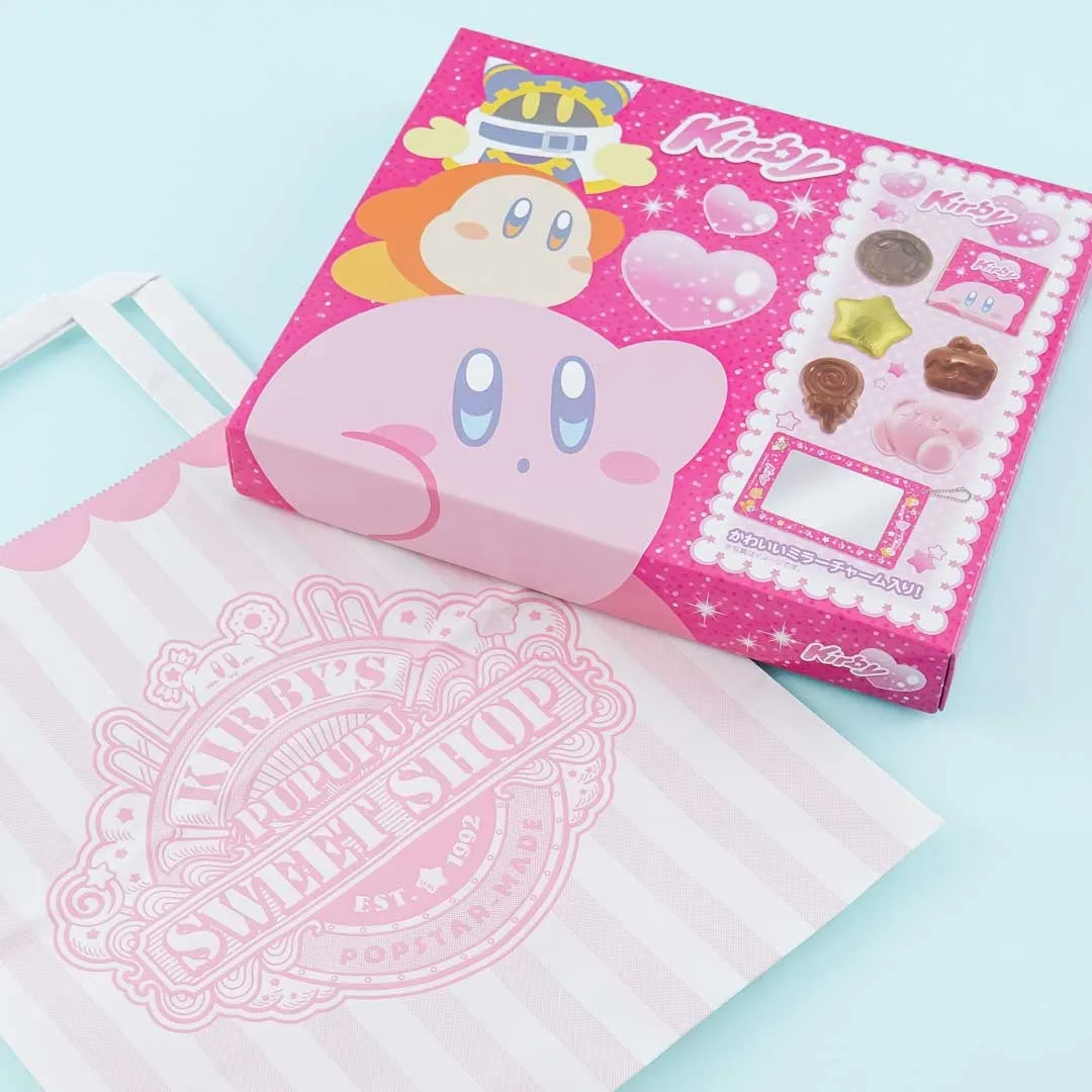 Kirby Mirror Charm & Chocolate Gift