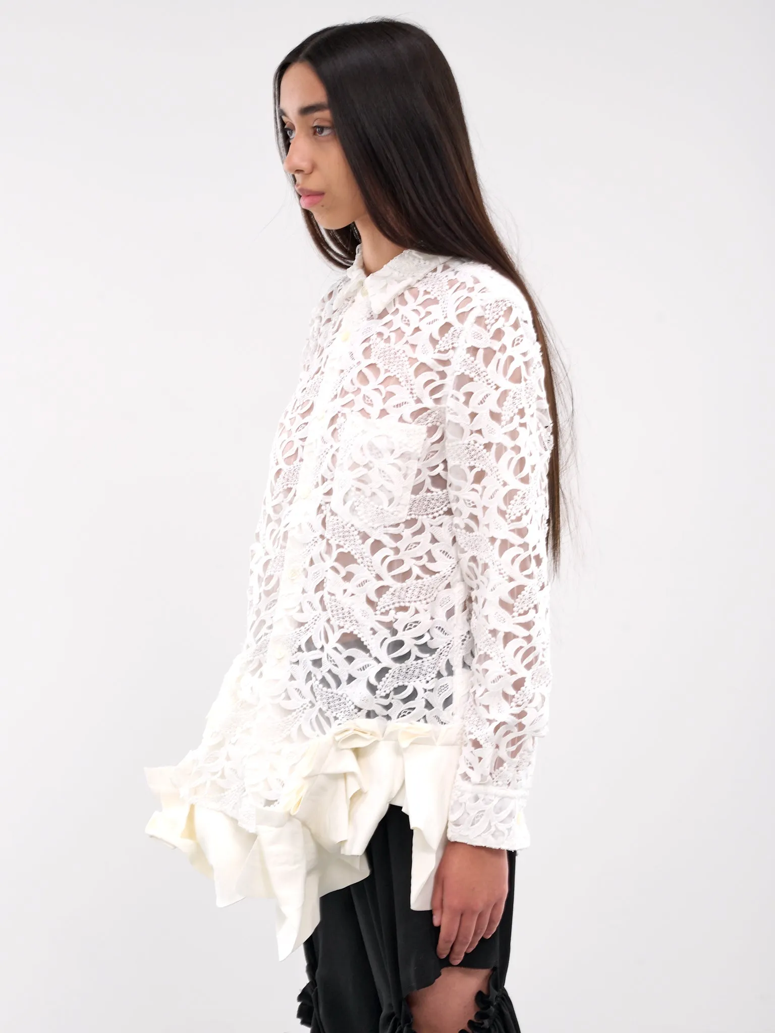 Lace Shirt (GN-B015-051-OFF-WHITE)