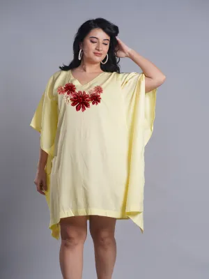 Lemon Rayon Kaftan - Magnificent