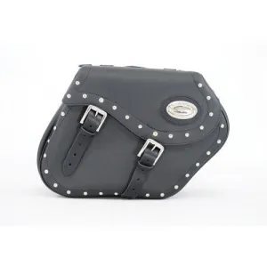 Longride Studded Iparex Saddlebags Black HC154A - 38 Liters