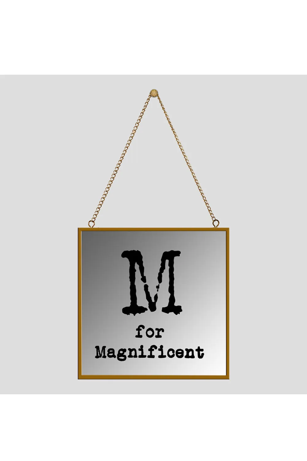 M For Magnificent Square Mirror Frame