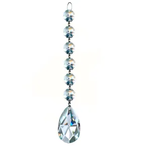 Magnificent Crystal Almond Prism 2-inches Clear, 6 Crystal Beads