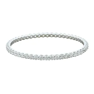 Magnificent Diamond Gold Eternity Bangle