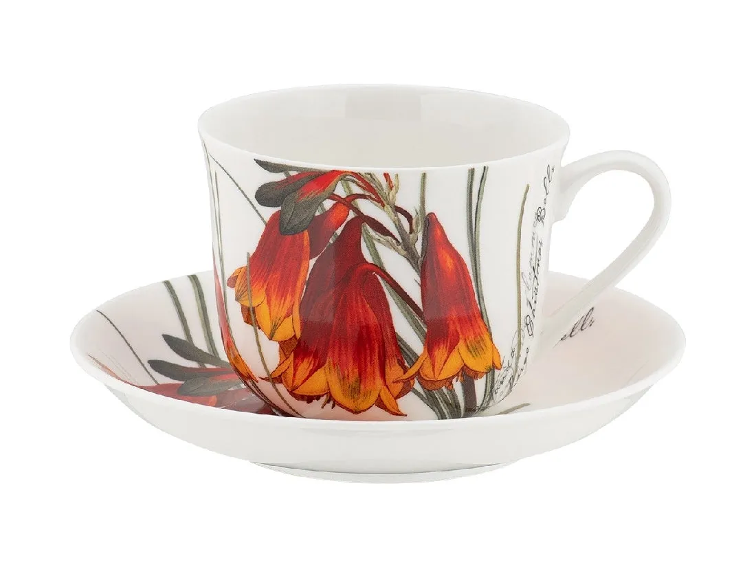 Maxwell & Williams RBGA Botanics Breakfast Cup & Saucer 450ML Christmas Bells