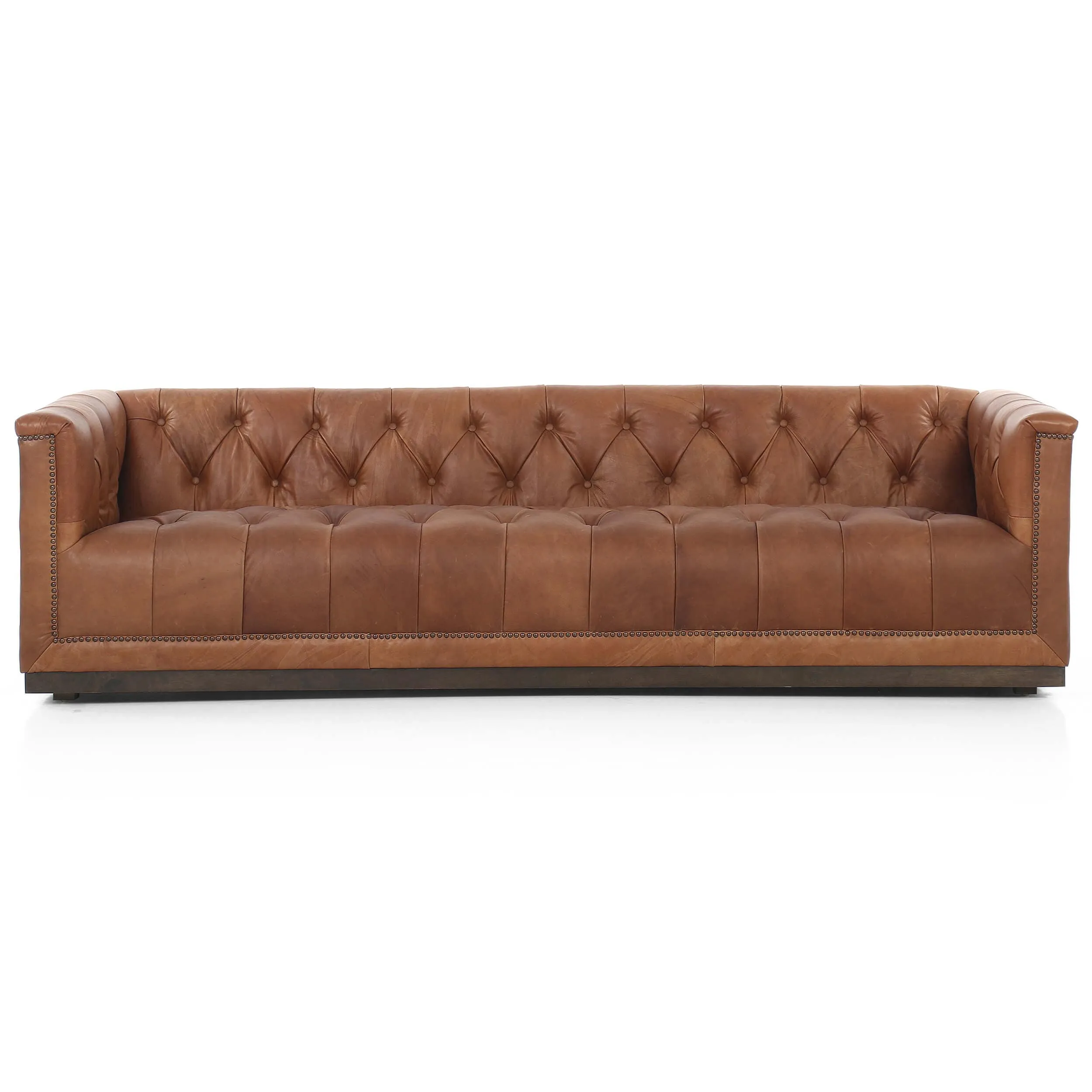 Maxx Leather Sofa, Heirloom Sienna