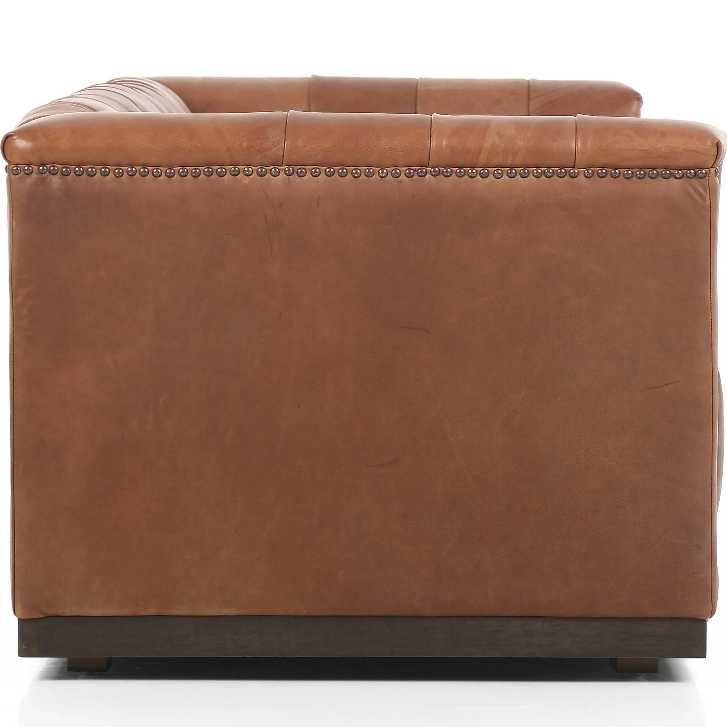 Maxx Leather Sofa, Heirloom Sienna