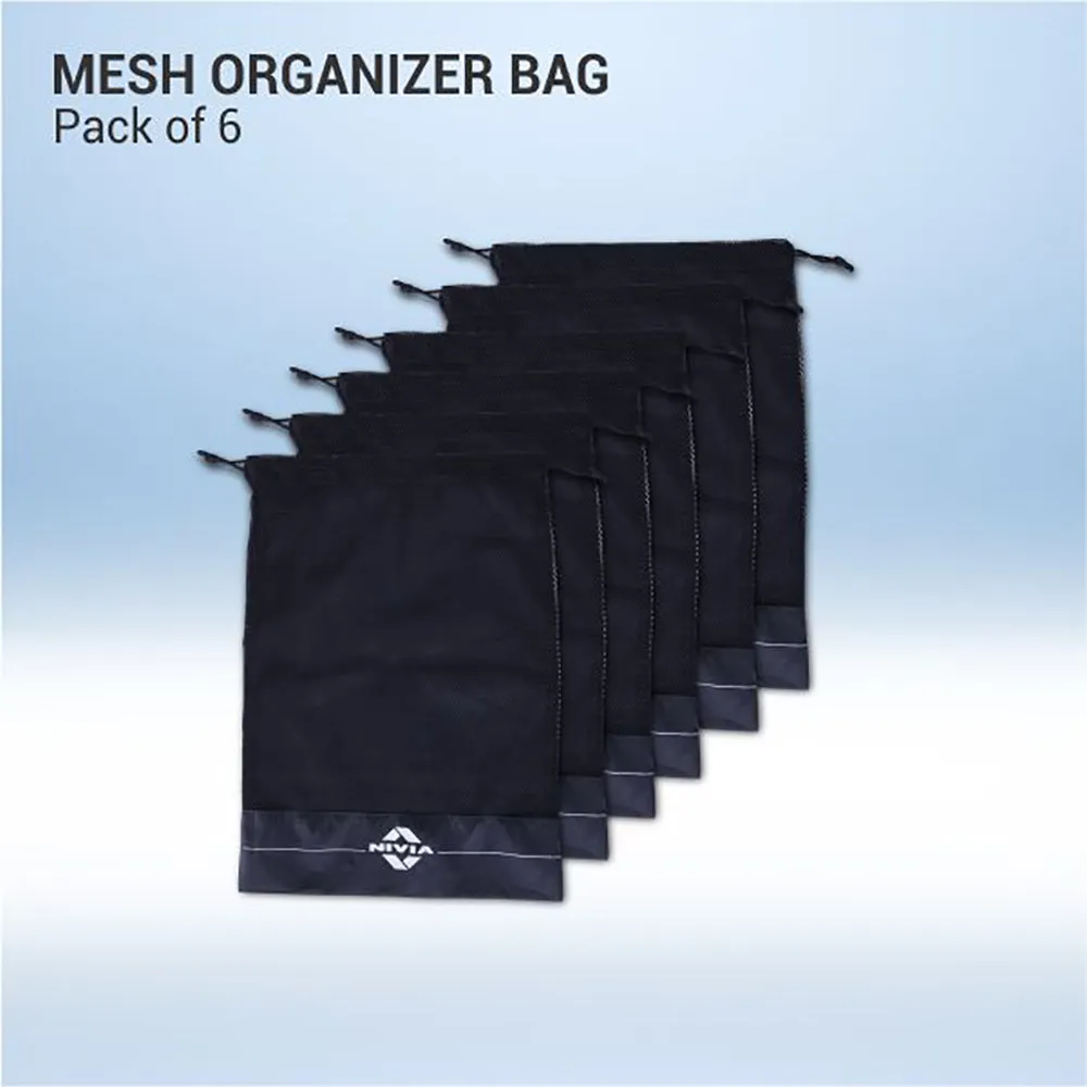 Mesh Organizer Bag(Pack Of 6) 