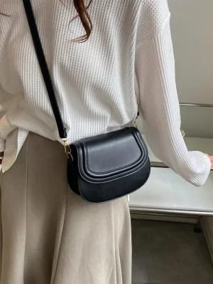 Mini Minimalist Flap Saddle Bag