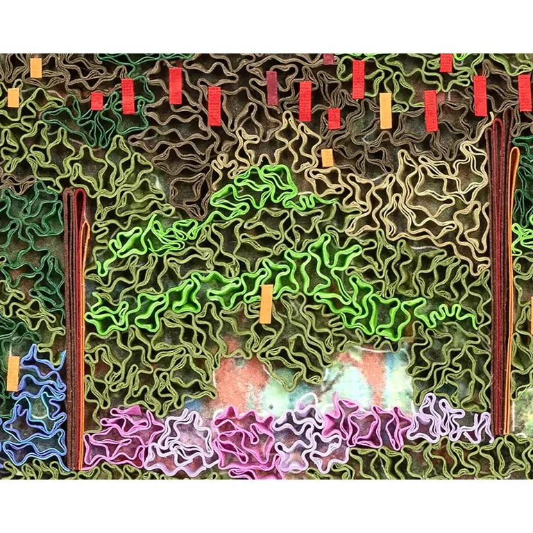 Monet The Artist's Garden at Giverny Quilled Greeting Card