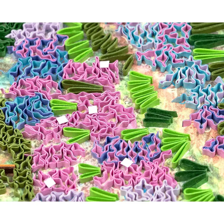 Monet The Artist's Garden at Giverny Quilled Greeting Card