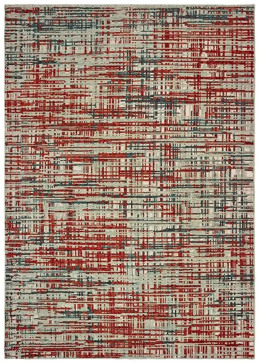 Montage 5503X Grey Red Rug