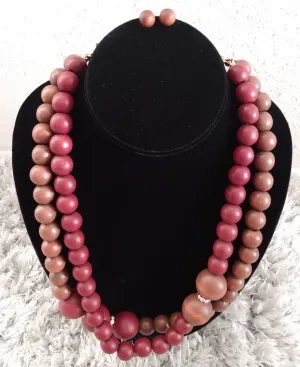 MULTI STRAND BEAD NECKLACE SET